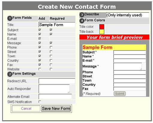 Create Edit form sample
